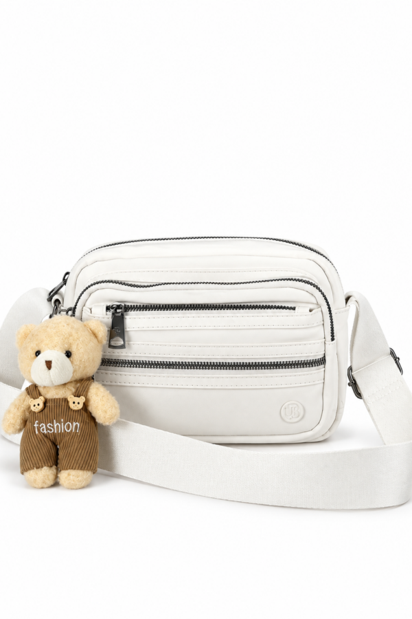 Morral Bandolera con Correa Ajustable y Múltiples Bolsillos